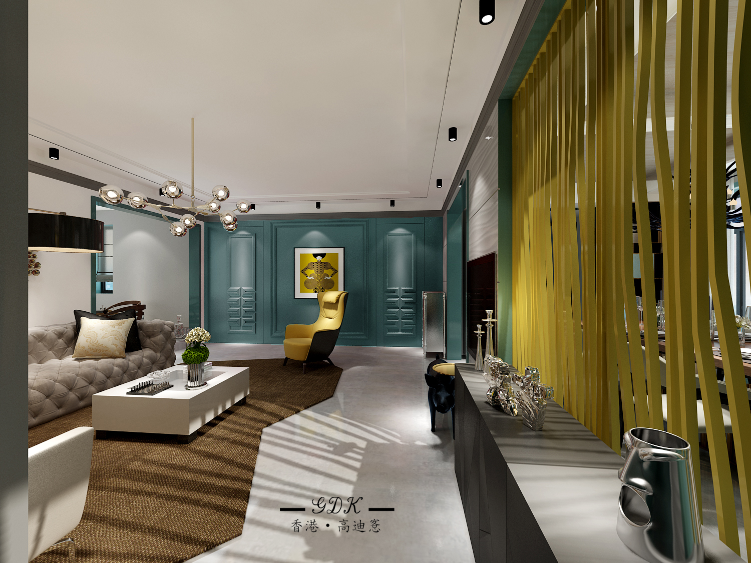 简约 三居 小资 混搭 客厅图片来自高迪愙室内设计-常傑在《玫·玺》k2百合湾的分享