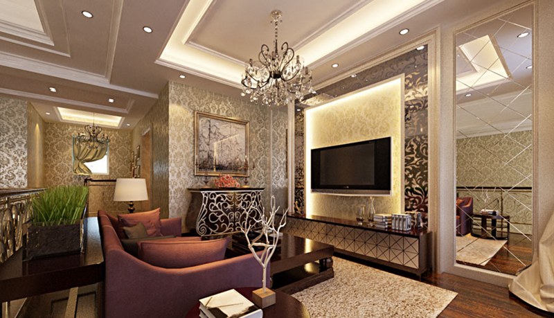 峰上大宅 客厅图片来自峰上大宅装饰长沙在汀湘十里-欧式风格的分享