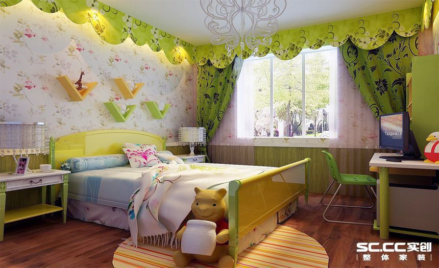 田园 三居 白领 收纳 80后 小资 卧室图片来自实创装饰百灵在纳丹堡103平米韩式田园的分享