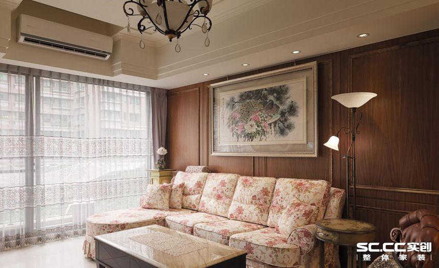 英式风格 上海实创 三居 80后 客厅图片来自上海实创-装修设计效果图在上海浦东星河湾120平米英式风格的分享