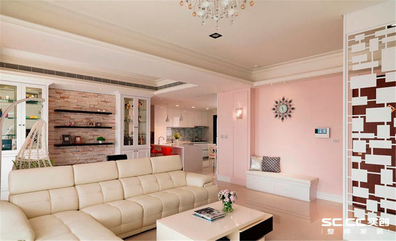 美式 三居 整体家装 客厅图片来自郑州实创装饰啊静在124温馨宜家美式三居的分享