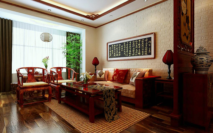 三居 简约 客厅图片来自青岛德隆装饰在湖岛世家的分享