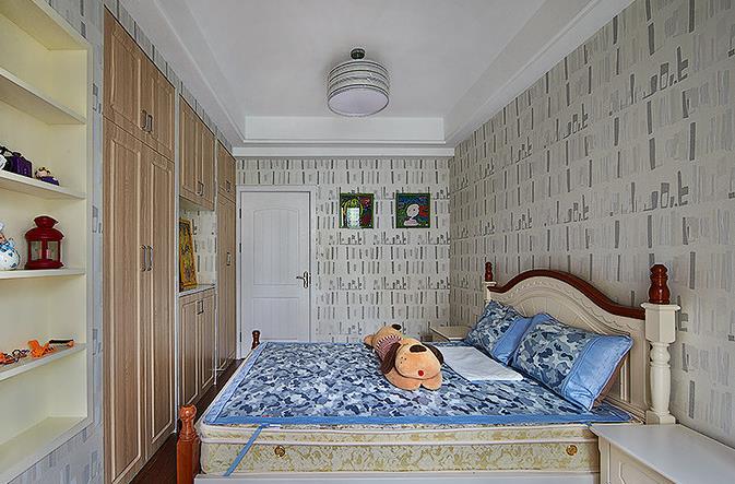 简约 混搭 三居 清凉感 卧室图片来自佰辰生活装饰在清凉一夏 150平混搭简约风的分享