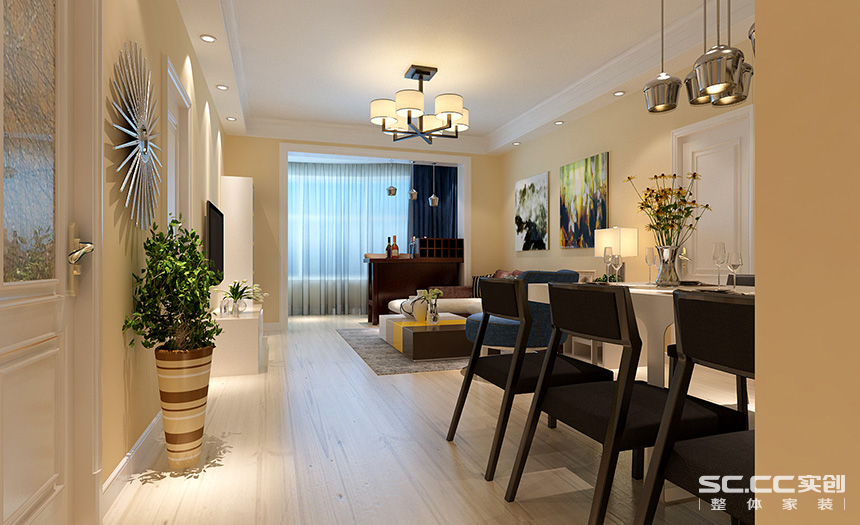 简约 欧式 三居 白领 收纳 80后 小资 餐厅图片来自实创装饰百灵在星城国际公寓140平的分享