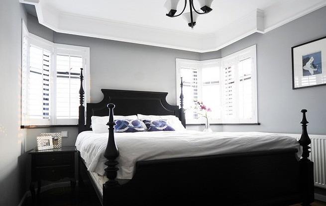 美式 小洋房 蓝色浪漫 卧室图片来自佰辰生活装饰在蓝调之恋美式印象 130平老洋房的分享
