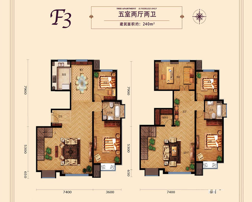 别墅 旧房改造 四居 装修设计 户型图图片来自北京别墅装修-紫禁尚品在方庄公馆中式风格的分享