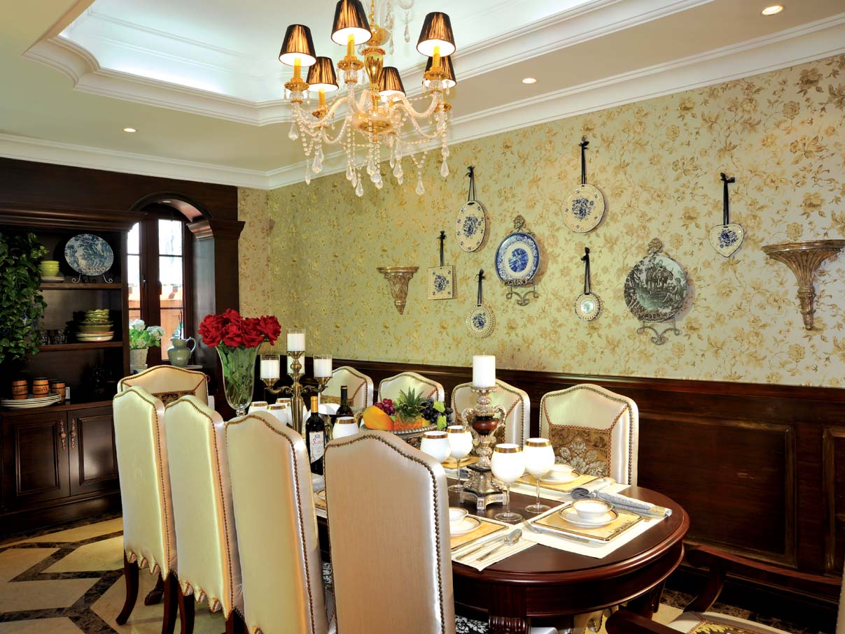 别墅 美式 北京院子 餐厅图片来自别墅装修设计--Hy在北京院子-美式风情的分享