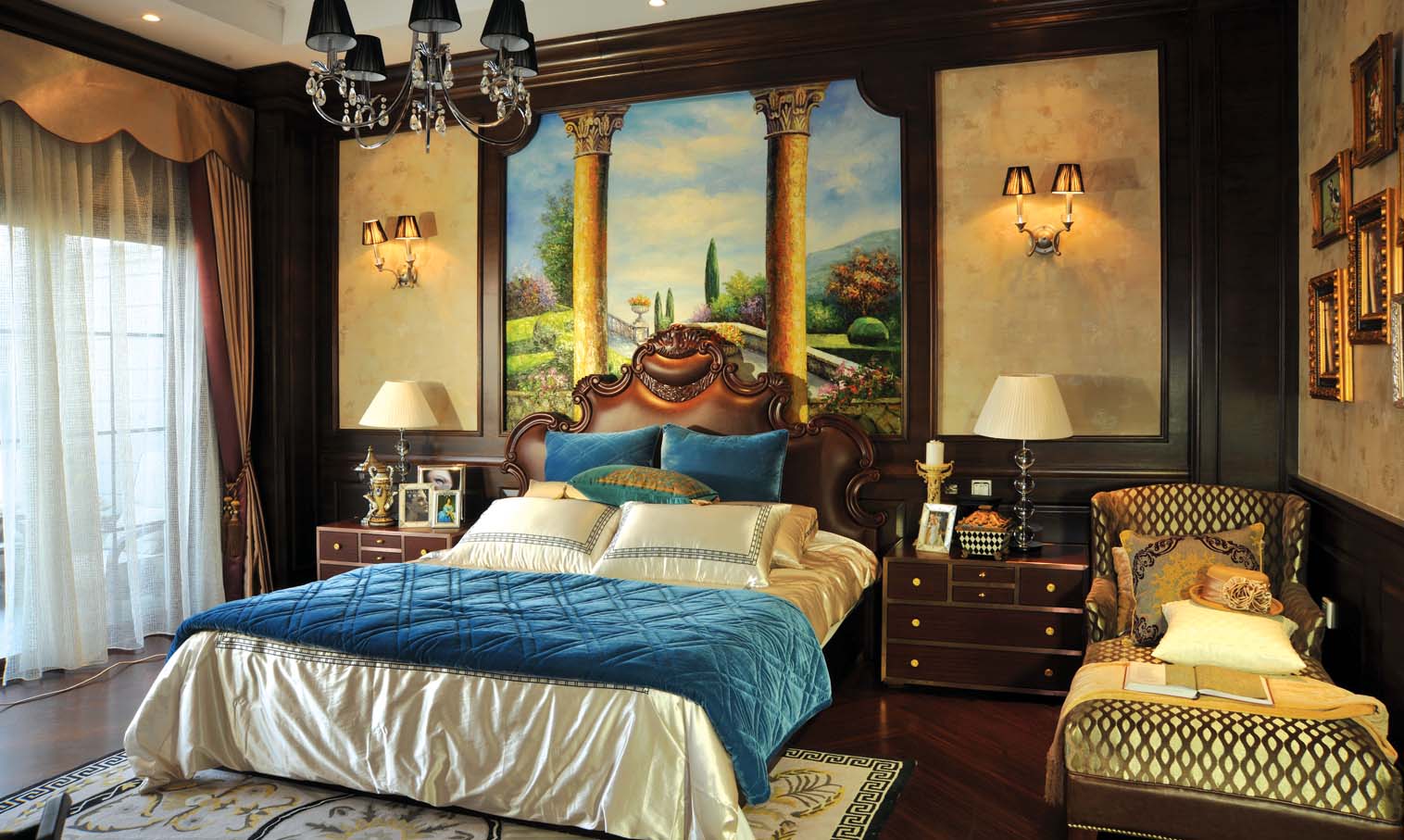 别墅 美式 北京院子 卧室图片来自别墅装修设计--Hy在北京院子-美式风情的分享
