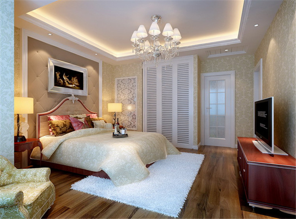 白领 三居 收纳 旧房改造 80后 小资 卧室图片来自实创装饰完美家装在京旺家园120平简欧风格案例赏析的分享