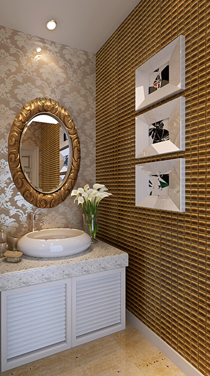 三居 欧式 小资 80后 白领 卫生间图片来自武汉实创装饰在金色世家——大华铂金华府87平的分享