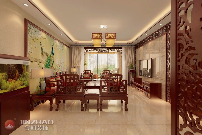 中式 客厅图片来自阿布的小茅屋15034052435在这样中式的家，您想要吗？的分享