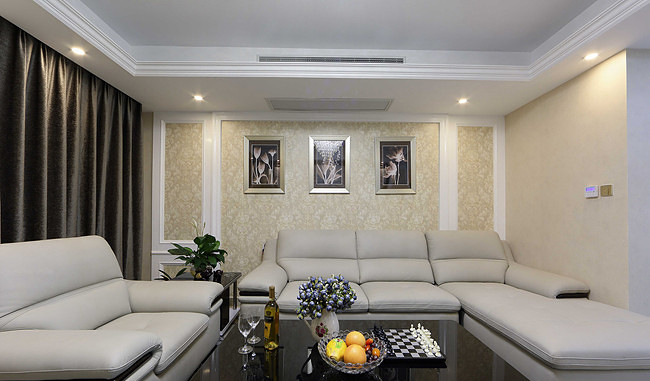 客厅图片来自家装大管家在温馨舒适128平欧式 幸福三口之家的分享