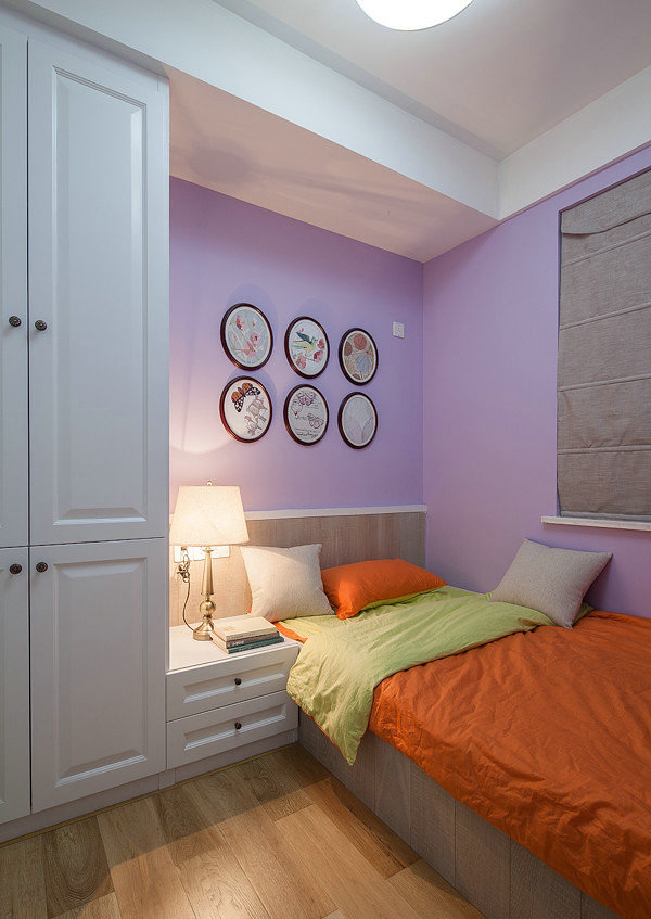 卧室图片来自佰辰生活装饰在简美筑成89平三口之家的分享