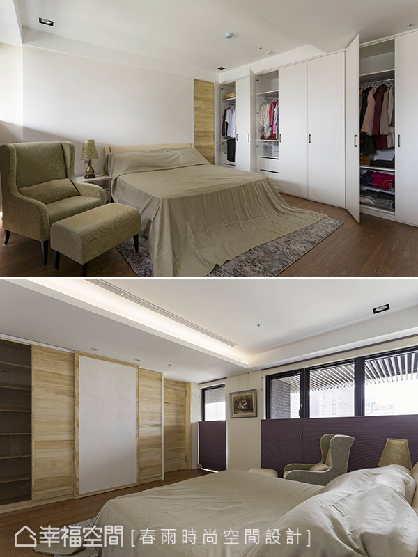 卧室图片来自幸福空间在180现代风格三面采光机能宅的分享