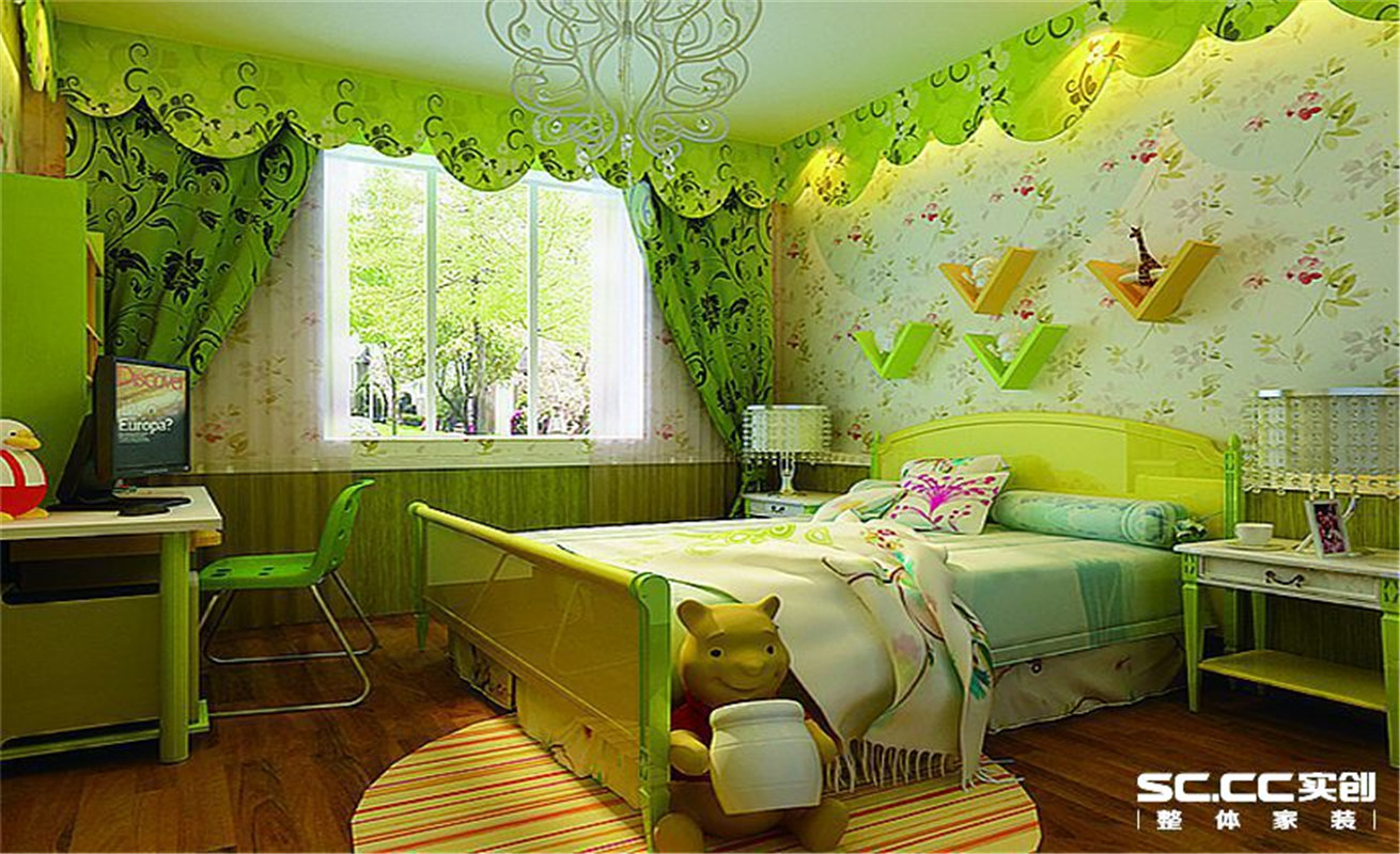 小城之春 欧式 两居 整体家装 卧室图片来自郑州实创装饰啊静在盛润小城之春90平欧式两居的分享