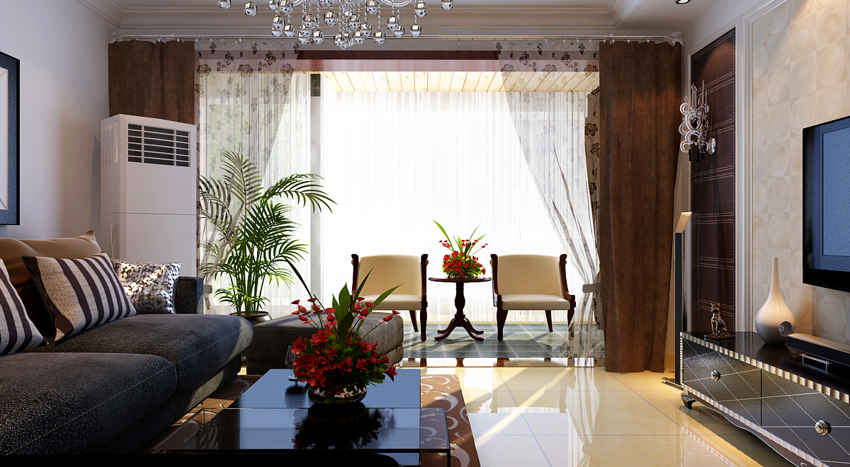 简约 混搭 二居 白领 收纳 客厅图片来自合肥实创装饰李东风在华润中心凯旋门-110平米-混搭的分享