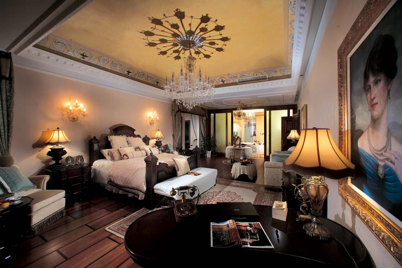 欧式 别墅 小资 收纳 卧室图片来自北京装修设计o在欧式风格北辰红橡墅的分享