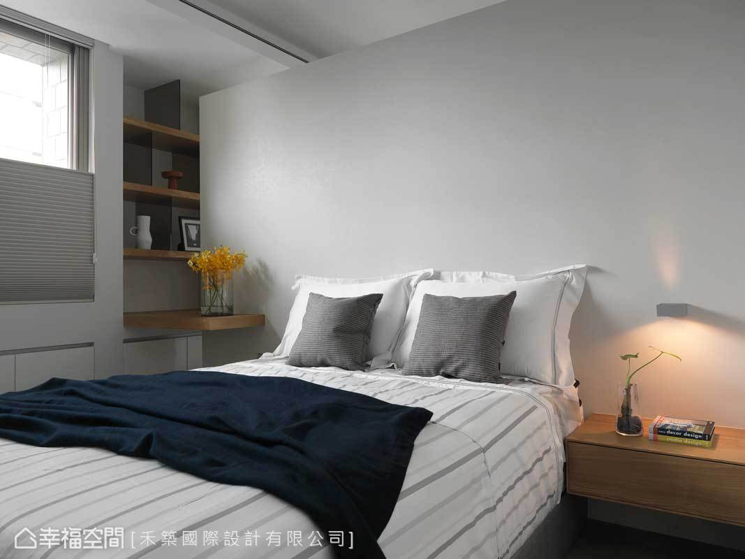 现代 三居 收纳 简约 小资 卧室图片来自幸福空间在115平现代风格的日光荟萃的分享