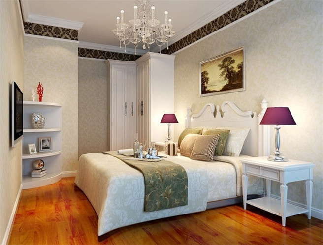 日升装饰 卧室图片来自装修设计芳芳在18万定制三居简约欧式的分享