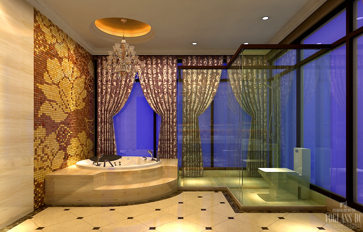 法式浪漫风 混搭 别墅 浪漫 卫生间图片来自上海尚层装饰官网在高成上海假日的分享
