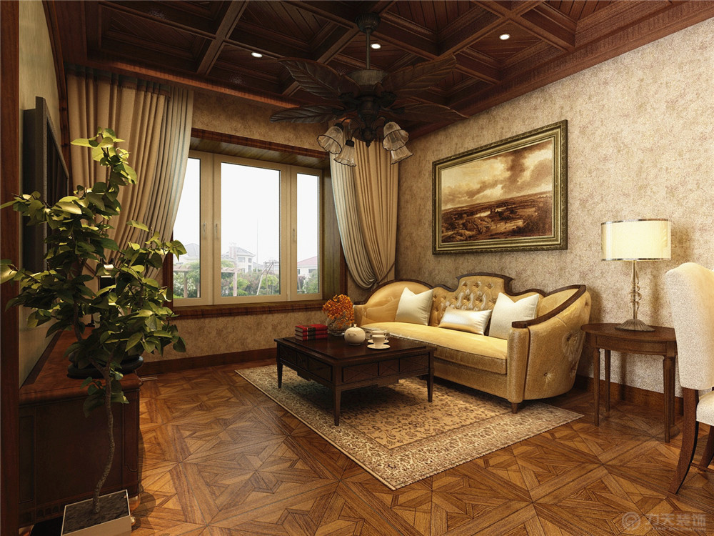 二居 美式古典 客厅图片来自阳光力天装饰梦想家更爱家在津南新城 两室 美式古典风格的分享