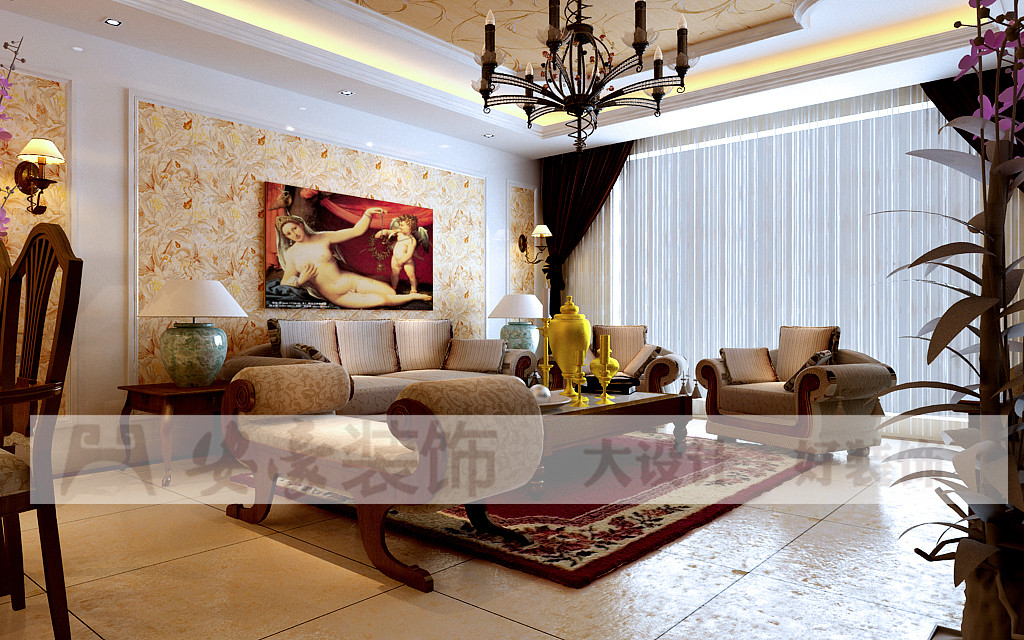 欧式 白领 小资 80后 客厅图片来自安豪装饰在华府骏苑的分享