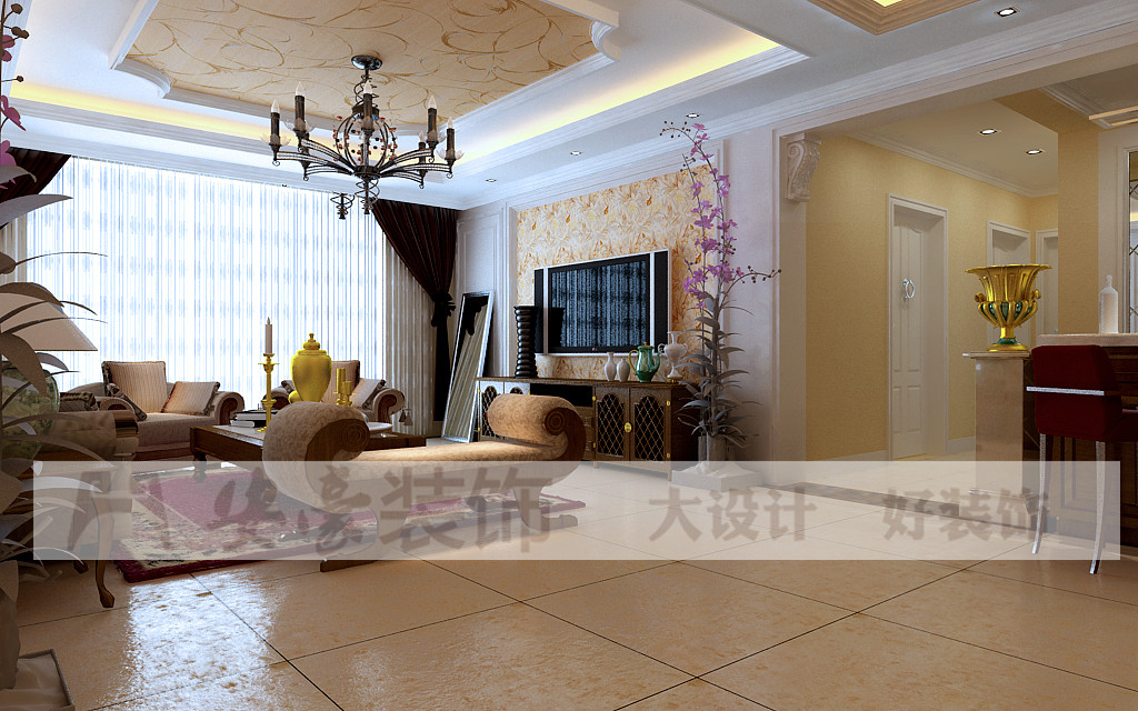 欧式 白领 小资 80后 客厅图片来自安豪装饰在华府骏苑的分享