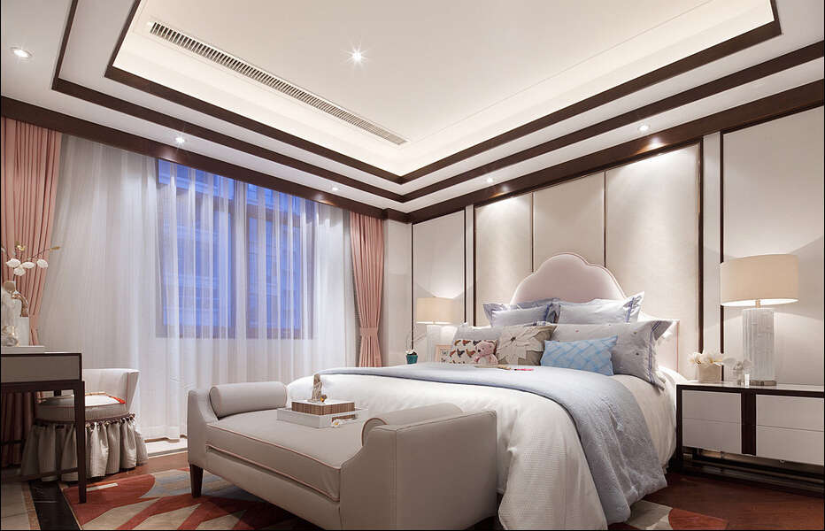 简约 中式 别墅 蜀郡 白领 成功人士 卧室图片来自成都V2装饰在蜀郡中式风格的分享