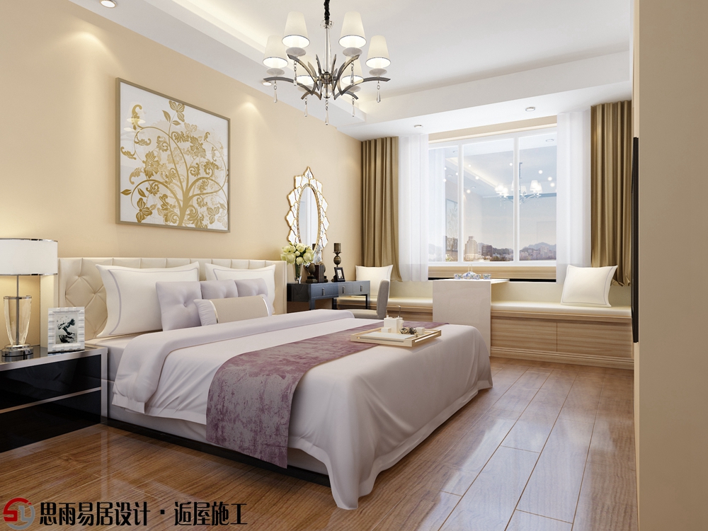二居 收纳 旧房改造 现代 简约 卧室图片来自思雨易居设计-包国俊在【扬州装修设计】《暖心》150平的分享