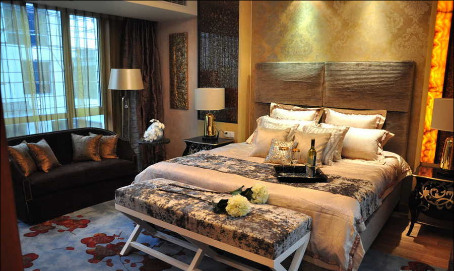 卧室图片来自天津印象装饰有限公司在都市新居装饰 案例赏析2015-8-21的分享