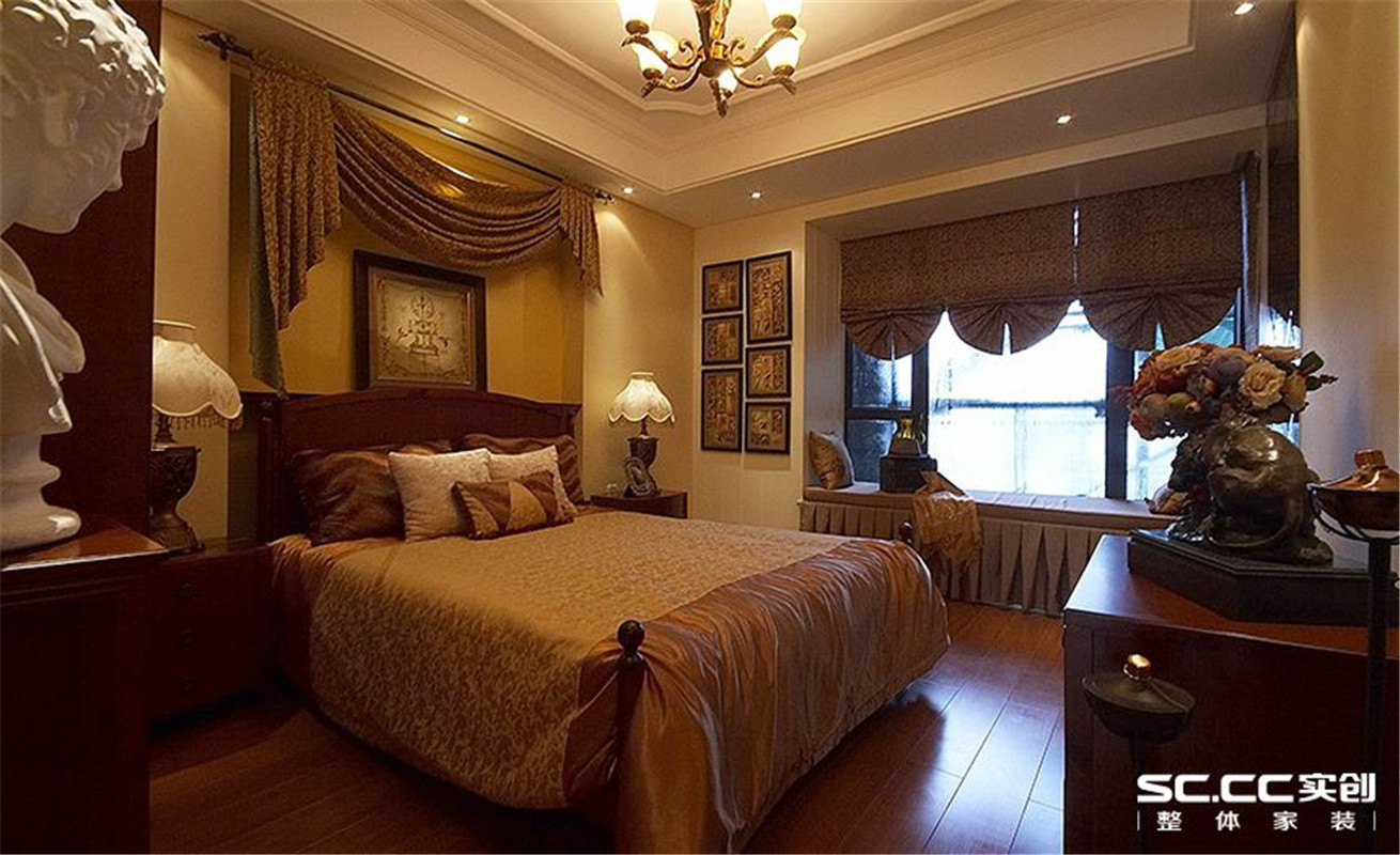 美式 别墅 金沙湖 卧室图片来自郑州实创装饰啊静在金沙湖美式别墅的分享