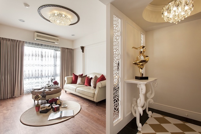简约 小资 新古典风格 三居 客厅图片来自实创装饰上海公司在单身贵族的小资生活的分享