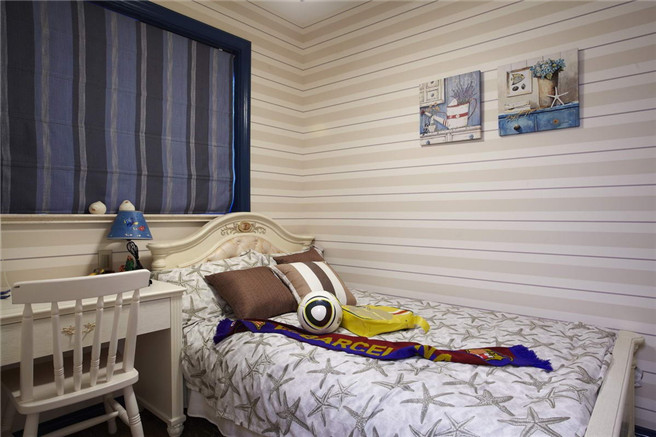 日升装饰 卧室图片来自装修设计芳芳在天朗五珑地中海三居的分享