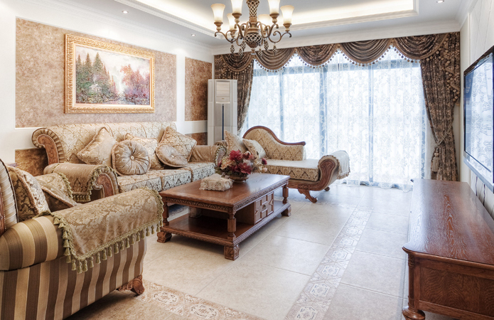 客厅图片来自上海正能量设计在美式风情的分享