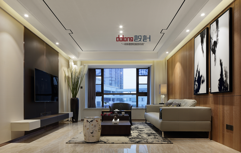 三居 白领 小资 客厅图片来自DoLong董龙设计在墨染奕境的分享