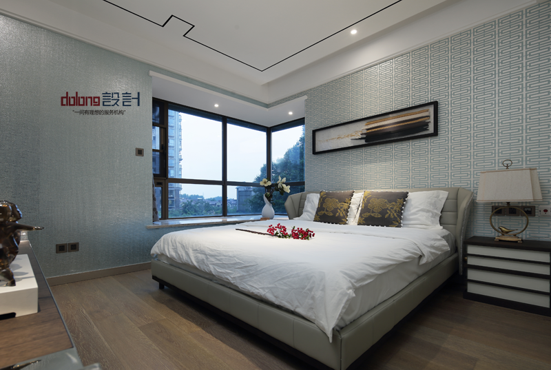 三居 白领 小资 卧室图片来自DoLong董龙设计在墨染奕境的分享