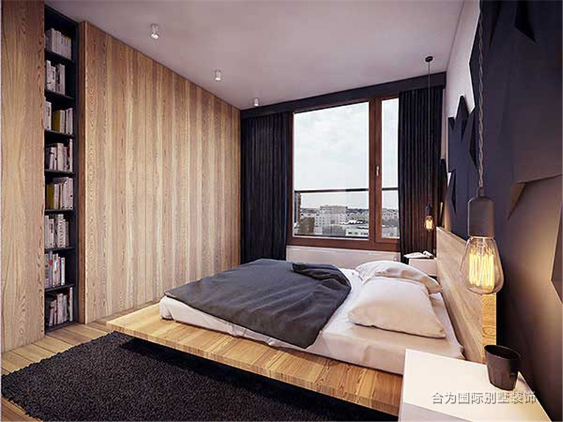 简欧 三居 卧室图片来自北京精诚兴业装饰公司在中海九号公馆160平三居的分享