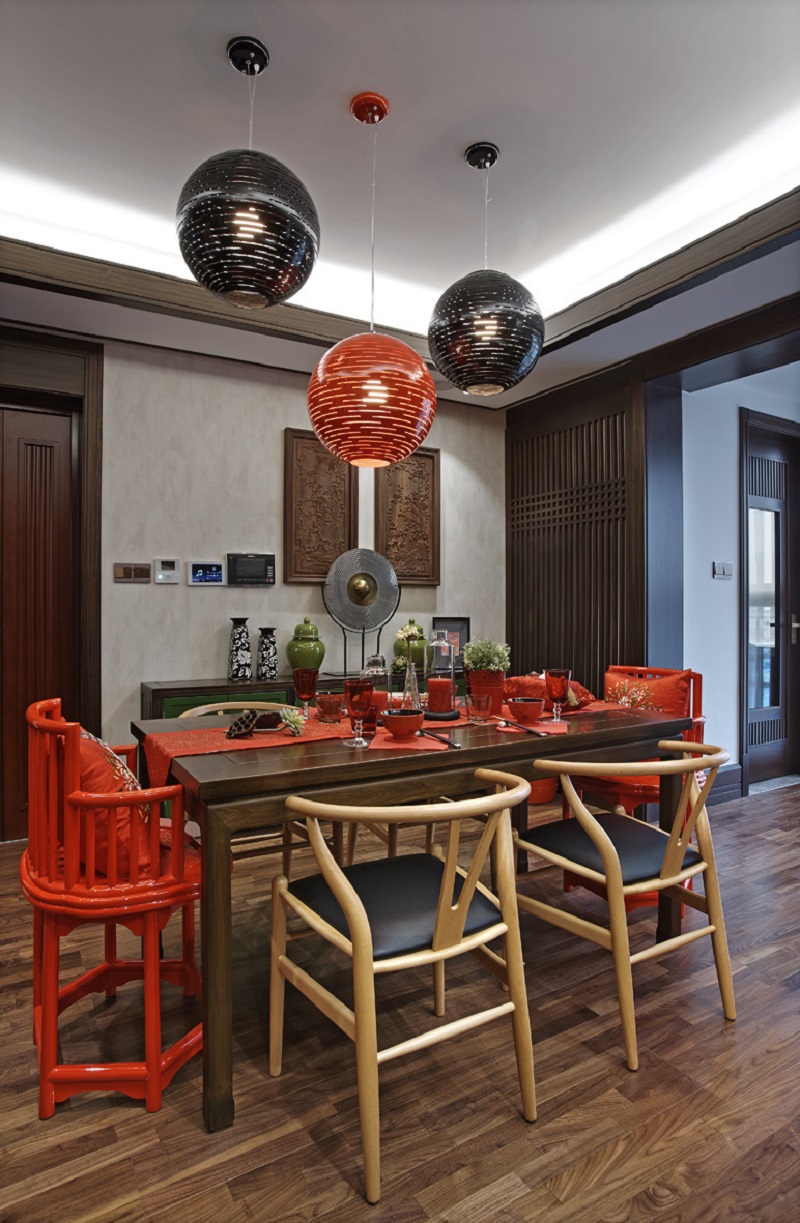 二居 中式 餐厅图片来自百合居装饰在新中式的分享