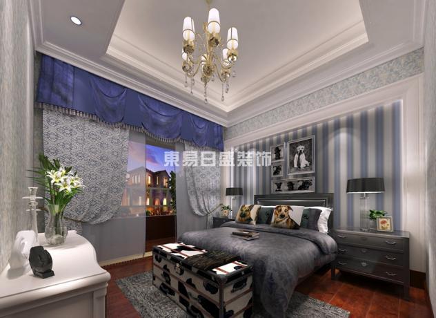 美式 新古典 别墅 佳兆业 效果图 卧室图片来自长沙东易日盛装饰在佳兆业-美式风格的分享