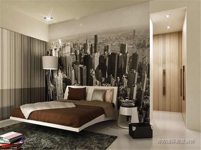 现代简约 领秀翠山 三居 卧室图片来自北京精诚兴业装饰公司在领秀翠山的分享
