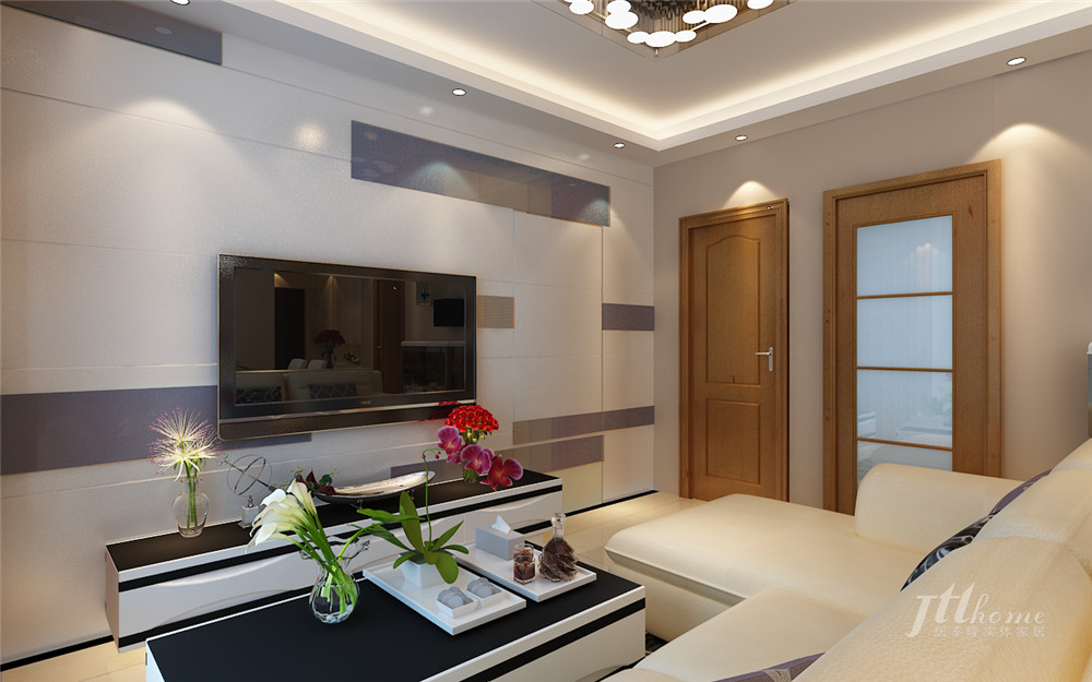 简约 三居 白领 宜居 舒适 客厅图片来自居泰隆深圳在福盈中央山现代简约三居室的分享