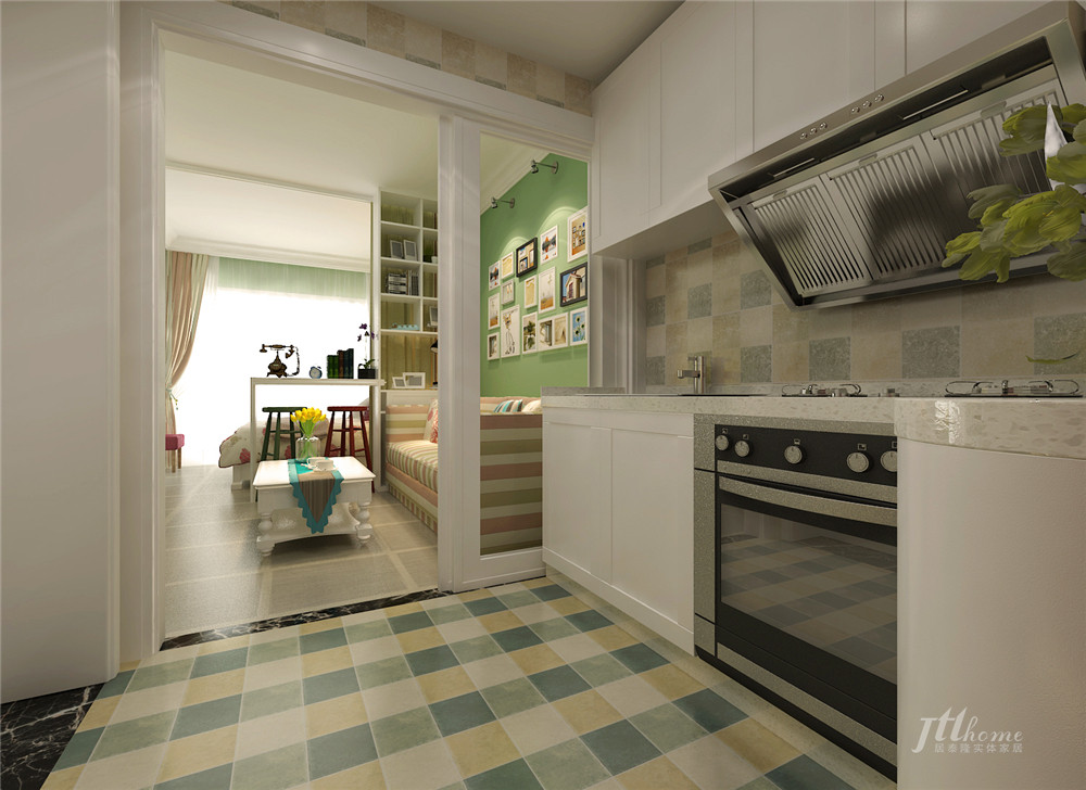 简约 一居 小户型 清新 舒适 宜居 厨房图片来自居泰隆深圳在合正逸园现代简约一居室的分享