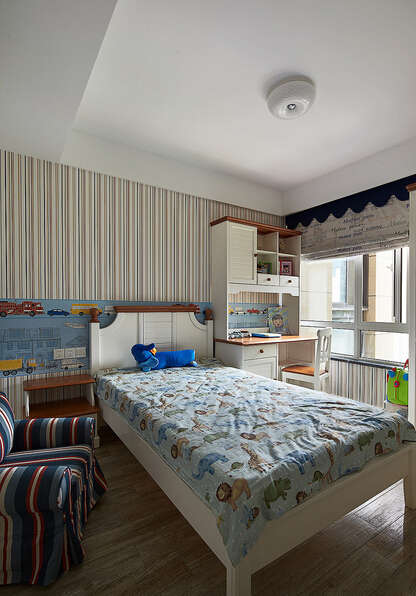 简约 田园 混搭 三居 悦城 新中式风格 70后 卧室图片来自成都V2装饰在悦城新中式风格的分享