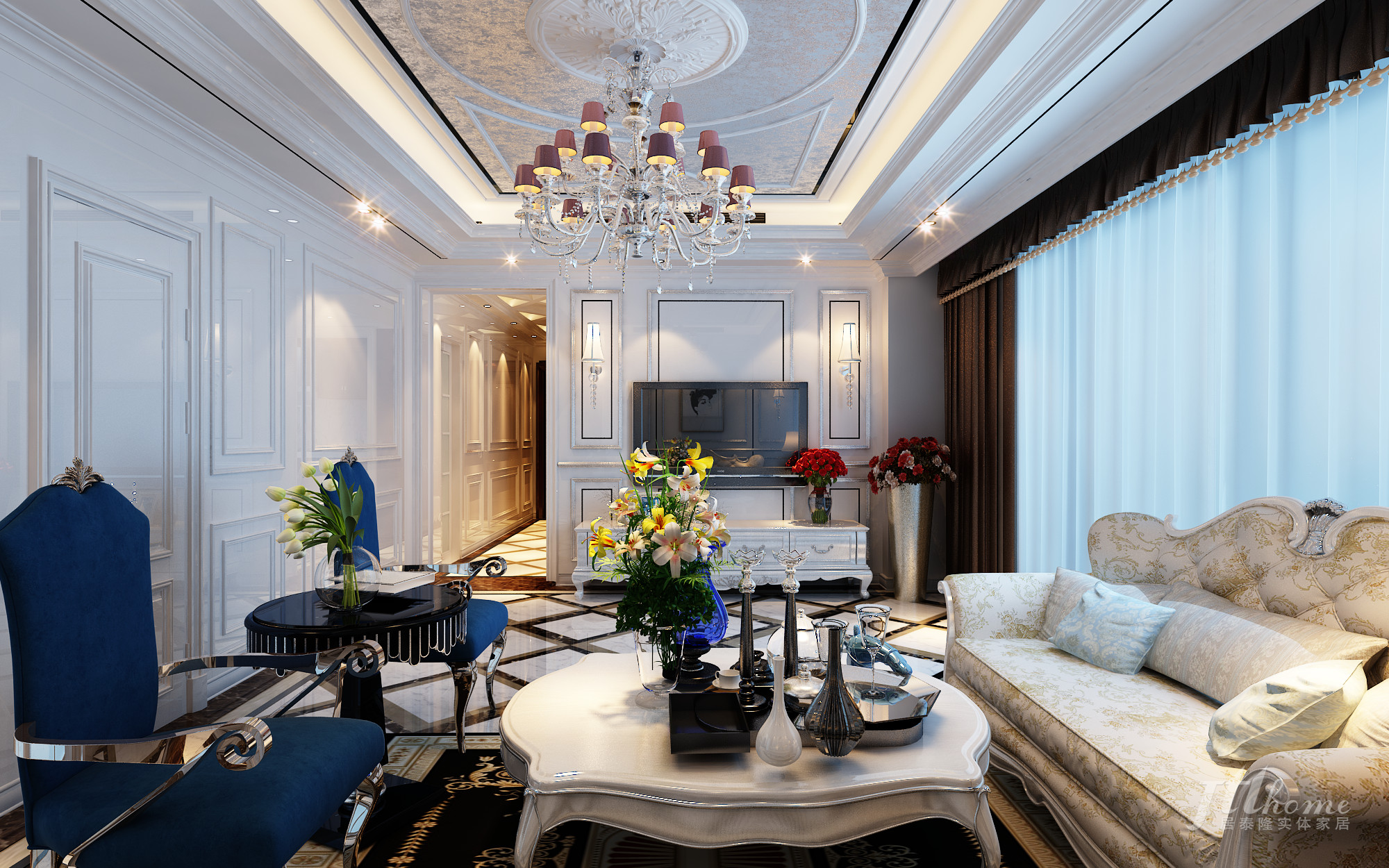 欧式 三居 舒适 宜居 客厅图片来自居泰隆深圳在星都豪庭欧式三居室的分享