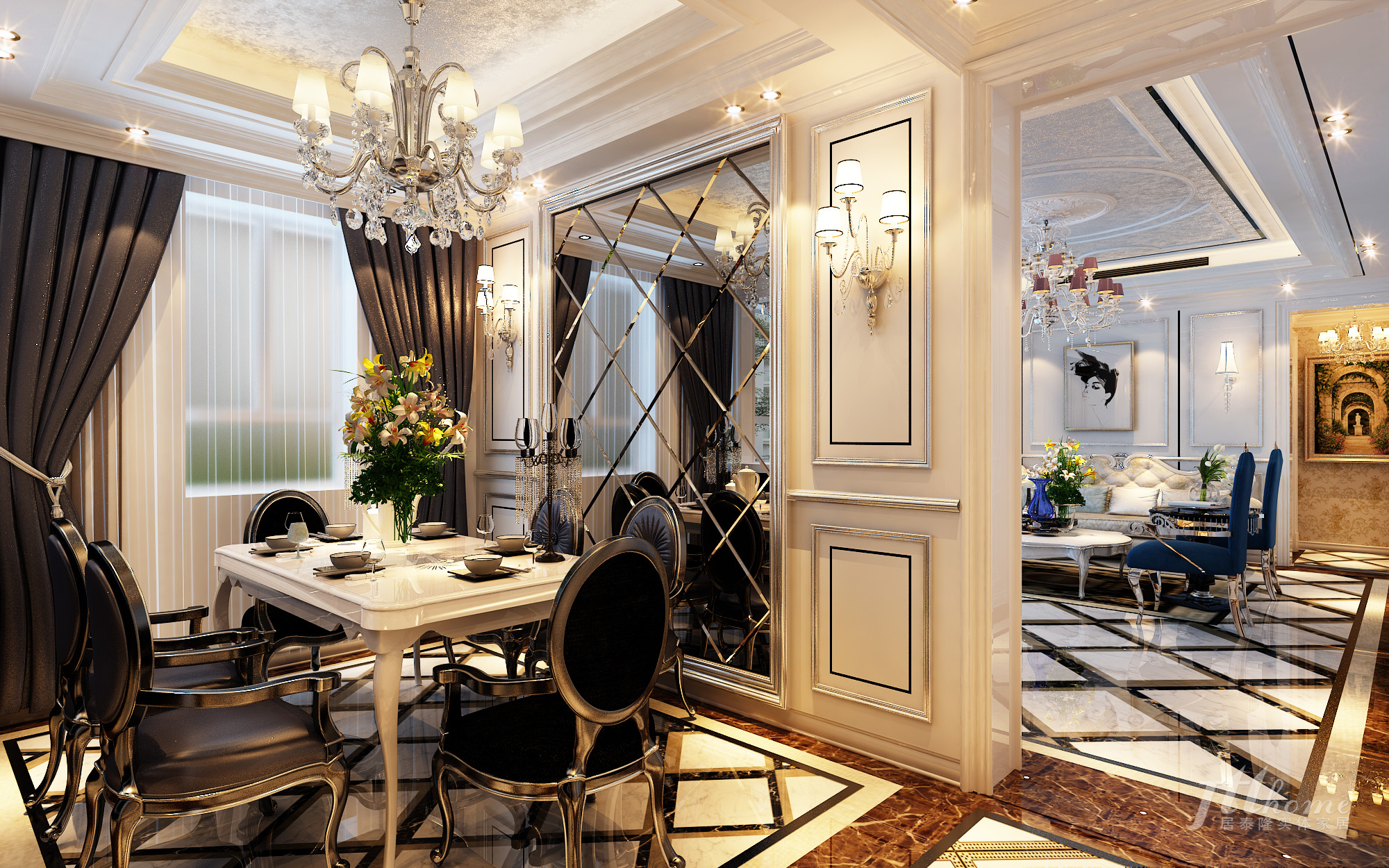 欧式 三居 舒适 宜居 餐厅图片来自居泰隆深圳在星都豪庭欧式三居室的分享