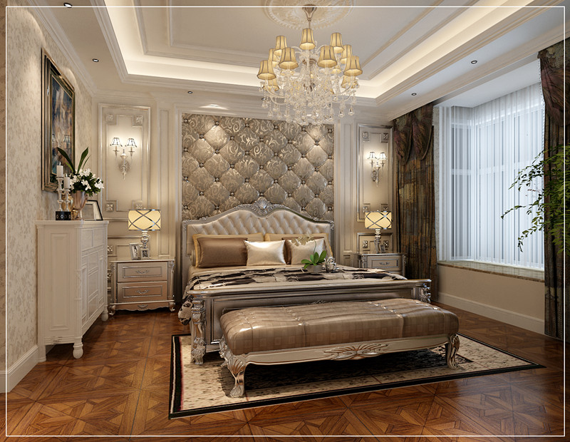 欧式 西安装修 西安业之峰 卧室图片来自西安业之峰装饰公司在香榭兰廷的分享