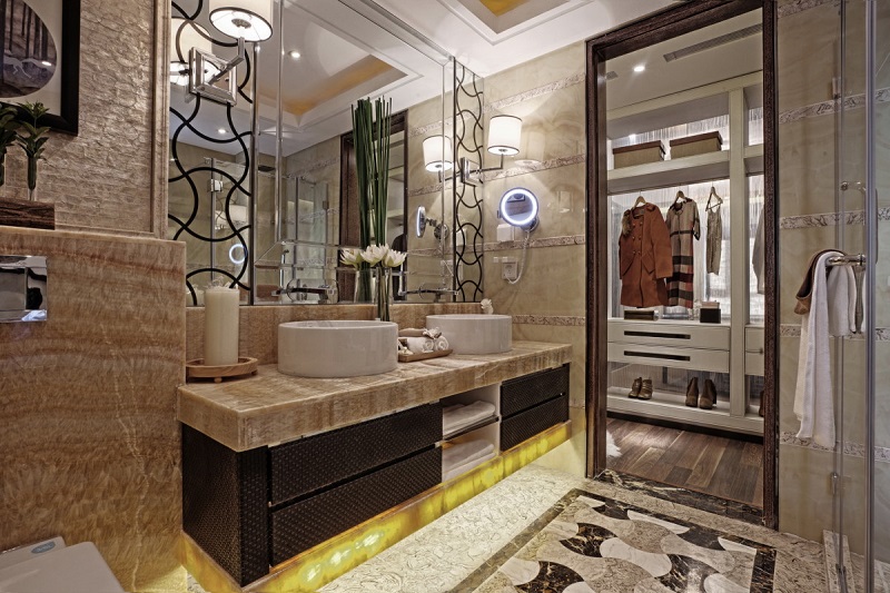 卫生间图片来自百合居装饰在中式风格简约的分享