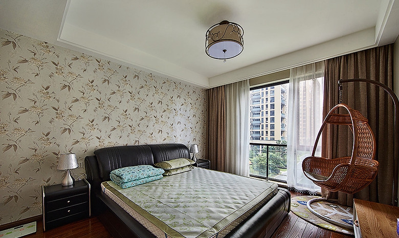 卧室图片来自佰辰生活装饰在混搭尽享简约 150平三代同堂的分享
