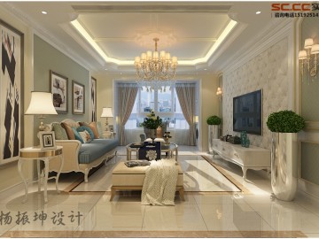 中海国际社区简欧风格装修三居室