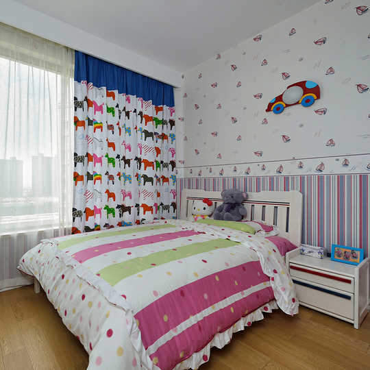 三居 地中海式 设计案例 儿童房图片来自苹果装饰公司在62m²蓝色地中海式风格的分享
